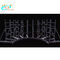 Silver Black Ladder Shape LED Screen Truss 500*1000mm Size