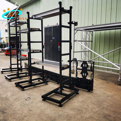 Aluminum 6061 Wall Group Stand Arc LED Screen Truss For Events