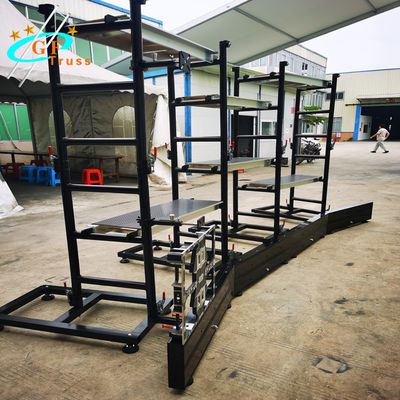 Aluminum 6061 Wall Group Stand Arc LED Screen Truss For Events