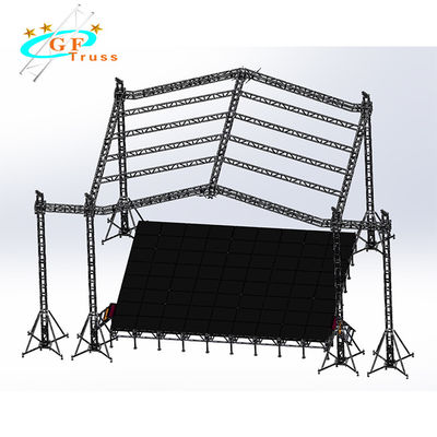 Exhibition Stage Lighting Bolt Truss Frame Structure Aluminum Light Truss