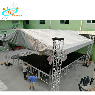 Outdoor Events Portable Aluminum Stage For Truss Roof Systems