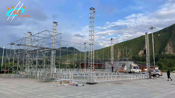 Square Aluminum Stage Truss Silver Black Gold Color