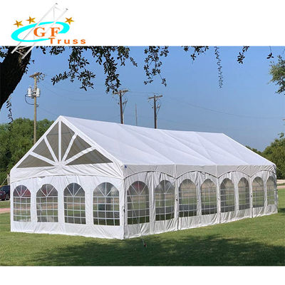 Portable White Outdoor Canopy Party Tent Reinforced 160g Polyethylene Roof