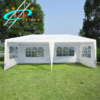 Portable White Outdoor Canopy Party Tent Reinforced 160g Polyethylene Roof