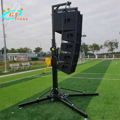 Folding Line Array Speaker Crank Up Stand For Sound