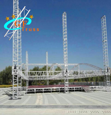 Customizable Aluminum Frame Event Lighting Stage Truss For Concert