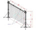 595lbs Aluminium Goal Post Truss System For Hanging LED Screen Lightings
